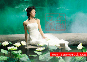 立體梅花戀人婚紗